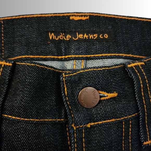 Nudie Jean Grim Tim Dry Navy Jean - Picture 7 of 12